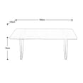 thumbnail image 3 of MESA DE COMEDOR ÁNORA STONE NEGRA 1800*100cm, 3 of 3