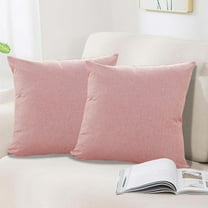 strola Toys Soft Thickened Linen Style Throw Pillow 16x16 Inch - Light Blue Lumbar Support Cushion for Sofa Bedroom Office Car, Machine Washable Decorative Multi-Purpose Pillow