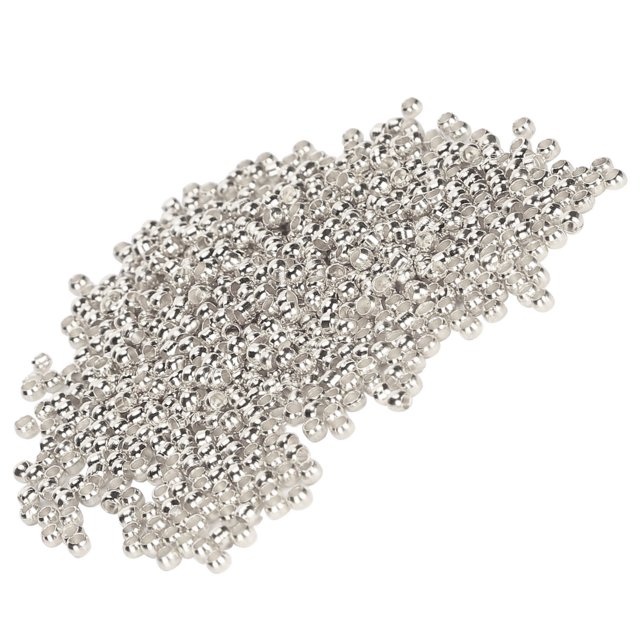 YLSHRF 500Pcs Perles de Sertissage, Perles Entretoise Ronde Durable pour Collier Bracelet DIY