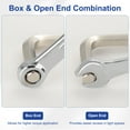 thumbnail image 3 of 2Pcs Combination Wrench 6mm Metric 12-Point Box and Open End Zinc Plated Steel, 3 of 7