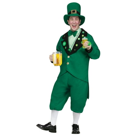 St. Patrick's Day Leprechaun Men's Costume, One