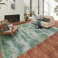 thumbnail image 5 of Addison Rugs Indoor/ Outdoor Accord Modern Waves Washable Rug New 10' x 14' - Green Teal Denim, 5 of 5