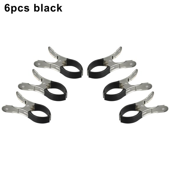 Ana 6/30Pcs Pool Cover Clips Stainless Steel Pool Cover Clamps For Above Ground Swimming Pool Wind Guard Clip Black Blue Home Decor