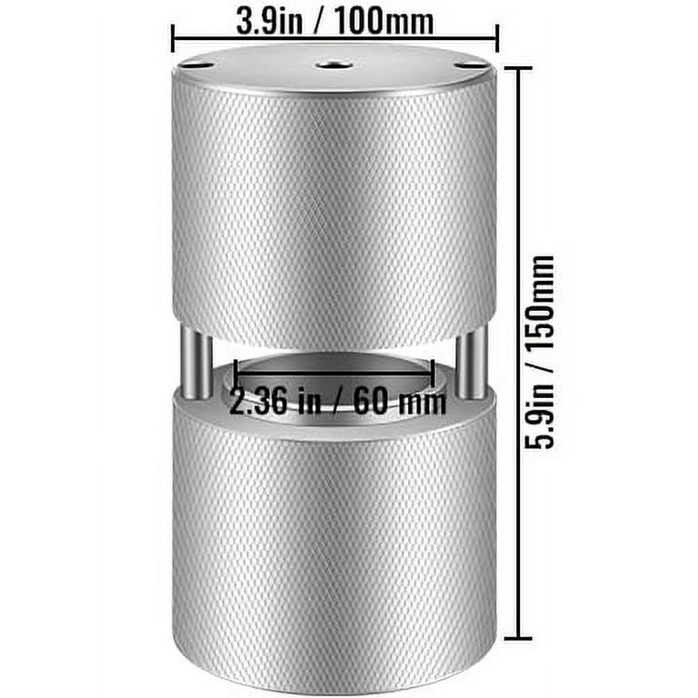 BENTISM Ice Ball Press,2.4/60 mm Diameter Ice Ball Maker,Aluminum