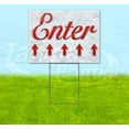 thumbnail image 1 of Enter Up Arrow (18" x 24") Yard Sign, Includes Metal Step Stake, 1 of 6