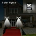 thumbnail image 6 of Matoen 2Pcs Solar Deck Lights, Outside Waterproof Fence Lights for Garden Backyard Patio Yard Wall Stair Step Railing Post Lamp Lighting, 6 of 8