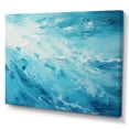 thumbnail image 2 of Designart "Horizon Of Azure Blue Lagoon II" Coastal Waves Wall Decor, 2 of 7