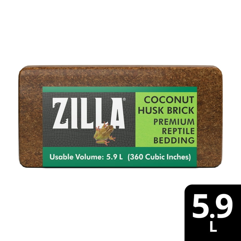 Zilla Reptile Substrate Fiber, Coco Coir Bedding Pet