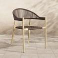 thumbnail image 6 of Furniture of America Clark Aluminum Patio Dining Chair in Natural, 6 of 9