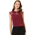 thumbnail image 1 of INSPIRE CHIC Blouse à Col à Manches Courtes pour Femmes Peter Pan, 1 of 6