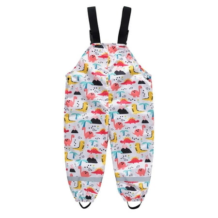 

New Year New You 2022! on Clearance Hesxuno Childs Cartoon Sling Rain Pants for Baby Boys Girls Play Water Assault Pants Baby Girl