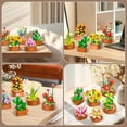 thumbnail image 6 of Hogokids Succulents Bouquet Building Set 12 Pack, 1403 PCS Artificial Flower Blocks, Flower Botanical Collection Toy for Boys Girls Adults Ages 10+, 6 of 10