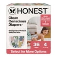 thumbnail image 2 of Honest Clean Conscious Baby Diapers Size 4, Hypoallergenic & Fragrance Free, 36 Count, 2 of 13