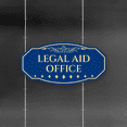 thumbnail image 2 of Victorian Plus Legal Aid Office Wall or Door Sign - Blue | Legal and Courtroom Decoration - Large, 2 of 8