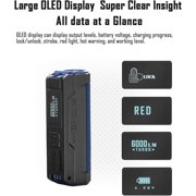 IMALENT BL70 Small Flashlight, 6000 Lumens, Dual Light Source, EDC Flashlights, Black Aluminum Alloy