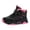 w93# Pink3, variant on Wuxian Toddler Girls Shoes Ankle Boots Non Slip Color Block Lace Up Leather Casual Hiking Booties Hook And Loop Fashion Shoe Outdoor Casual Sneakers For Little Kids,Black,6-7 Years