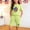 Green, variant on DJDLJWCJ Girls Outfit Sets Girls Crewneck Graphic Tee Shirt and Elastic Waist Stretch Soft Shorts Black Size 13