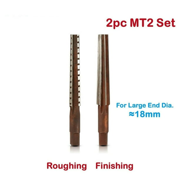 Lefu MT 2 Morse Taper Socket Hand Reamer Roughing Finishing Coarse