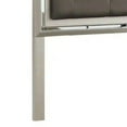 thumbnail image 3 of Benjara Crystal Tufted Leatherette Twin Panel Headboard, Gray and Silver, 3 of 5