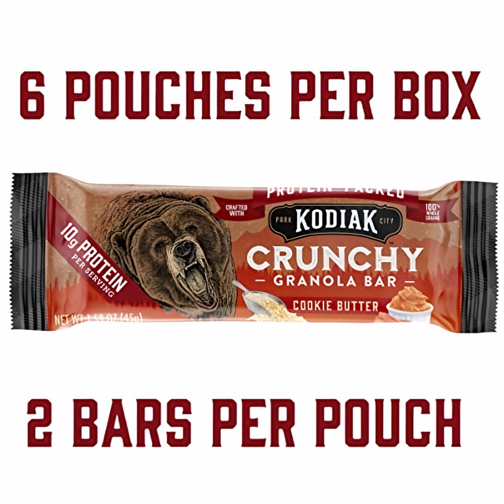 Kodiak Cakes Cookie Butter Crunchy Granola Bars (Pack of 5)