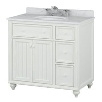 Sagehill Designs Cottage Retreat 36" Bathroom Vanity Base, Antique White Finish