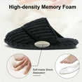 thumbnail image 5 of Leisfit Women's Corduroy Adjustable Memory Foam Slippers Slides, 5 of 8