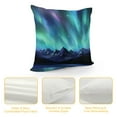thumbnail image 4 of Pratyus Aurora Lights Stars Night Sky Pillow Cases with Zipper Home Decor for Living Room Bedroom Bed Cushion Outdoor Pillow Covers High-Quality 1PC 12x12in, 4 of 5