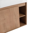 thumbnail image 6 of Modern Bathroom Vanity 24'' Wall-Mounted Bathroom Vanity with White Ceramic Sink & Soft-Close Door, KD-Packing,Wooden Bathroom Vanity, 6 of 21
