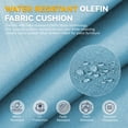 thumbnail image 3 of Unnifurnzi Patio Chair Cushions Set of 12-22 x 24 x 6 Inch Outdoor Furniture Cushion with Water Resistant & Removable Cover Outdoor Chair Cushion for Outdoor Furniture Sofa Couch-Light Blue, 3 of 7