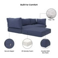 thumbnail image 4 of Covers & All CoverRite Sectional Sofa Cushions, 5″ Thick Foam Seat and Polyfill Back UV Proof Sofa, 4 of 7