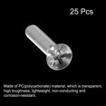thumbnail image 3 of Unique Bargains M5x25mm Plastic Phillips Machine Screws, PC Flat Head Machine Bolts 25 Pack, 3 of 4