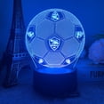 thumbnail image 1 of Lámpara de ilusión 3D con luz nocturna, balones de fútbol de Roma, decoración anime, 1 of 1