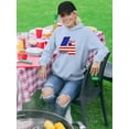 thumbnail image 2 of Independence Day 4Th. Hoodie Women -Image by Shutterstock, Female XX-Large, 2 of 4