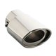 thumbnail image 1 of Universal Car Stainless Steel Tail Throat Exhaust System Muffler Pipe Anti-rust Car Accessories~12282, 1 of 1