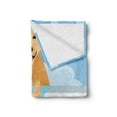 thumbnail image 2 of Golden Retriever Soft Flannel Fleece Throw Blanket, Dog Washing in Bathtub Cartoon Foam and Soap Hygiene, Cozy Plush for Indoor and Outdoor Use, 50" x 60", Pale Orange Pale Blue, by Ambesonne, 2 of 5