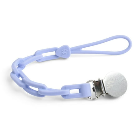 UPC: 0811470032879 | NEW! PaciGrip Silicone Chain Pacifier Clips Color: Peri Purple