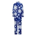 thumbnail image 3 of Family Matching Outfits Christmas Snowflake Long Sleeve Shirt Pants Home Pjs Set (Mom's), 3 of 3
