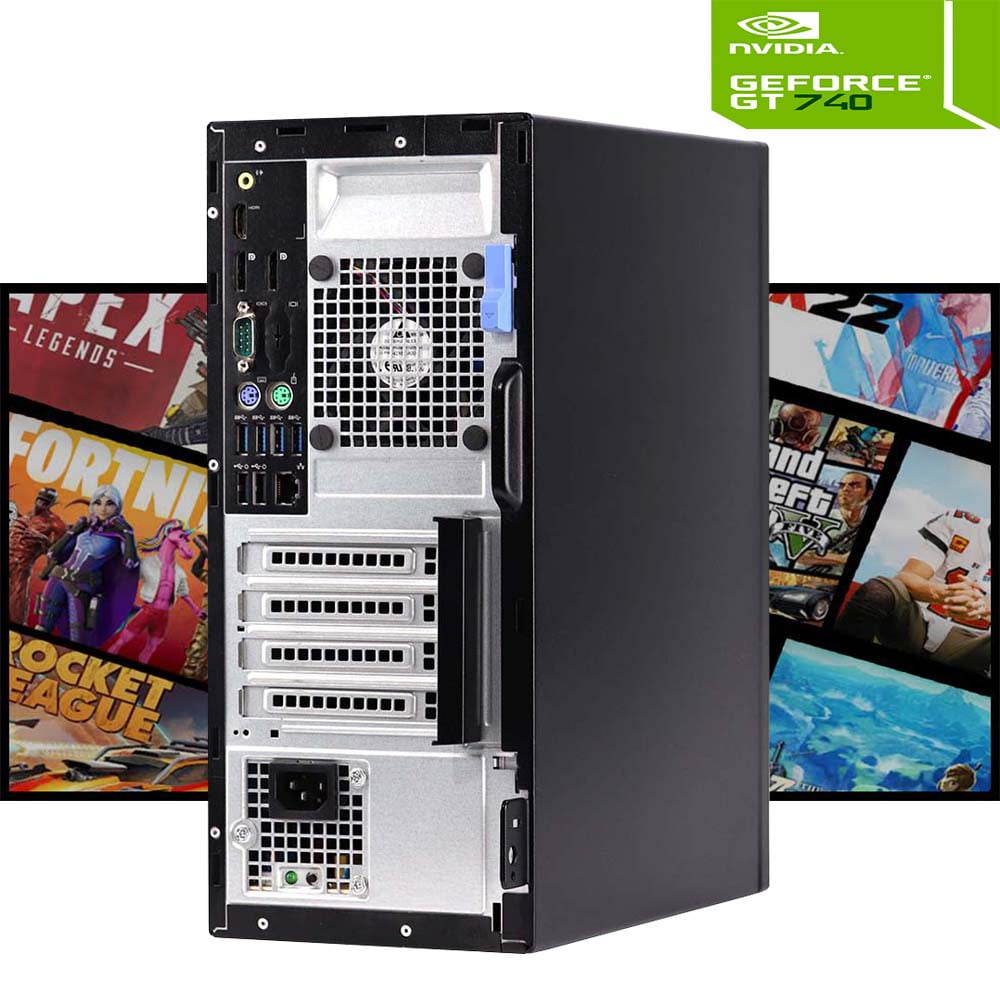Restored Gaming Dell 5040 Desktop Tower Computer PC, Intel Core i56th Gen. Processor 8GB Ram, 1TB HDD, Nvidia GT 740, USB WiFi Adapter, Windows 10 Pro (Refurbished)