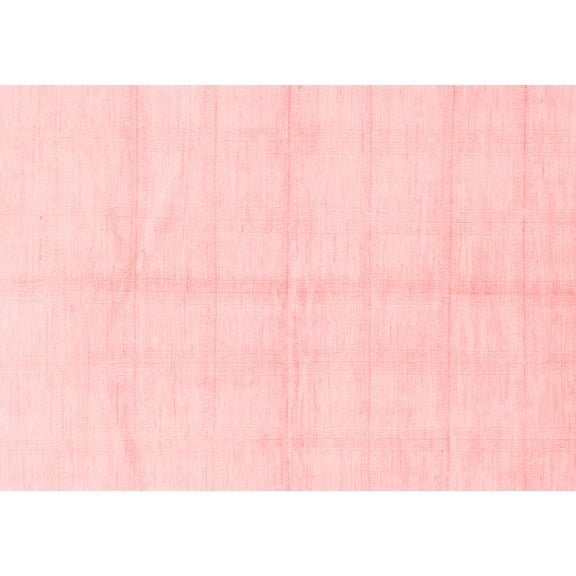 Ahgly Company Machine Washable Indoor Rectangle Solid Red Modern Area Rugs, 5' x 7'