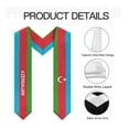thumbnail image 6 of More design Graduation shawl Azerbaijan & United States Flag Stole Sash Honor Study Aboard International Students, 6 of 11