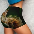 thumbnail image 4 of Balery Squirrels Eating Peanuts On The Tree Pantalones cortos de entrenamiento estampados para mujer, sin costuras, ajustados, para gimnasio, yoga, correr, deportes, ejercicio activo, fitness.-Large, 4 of 8
