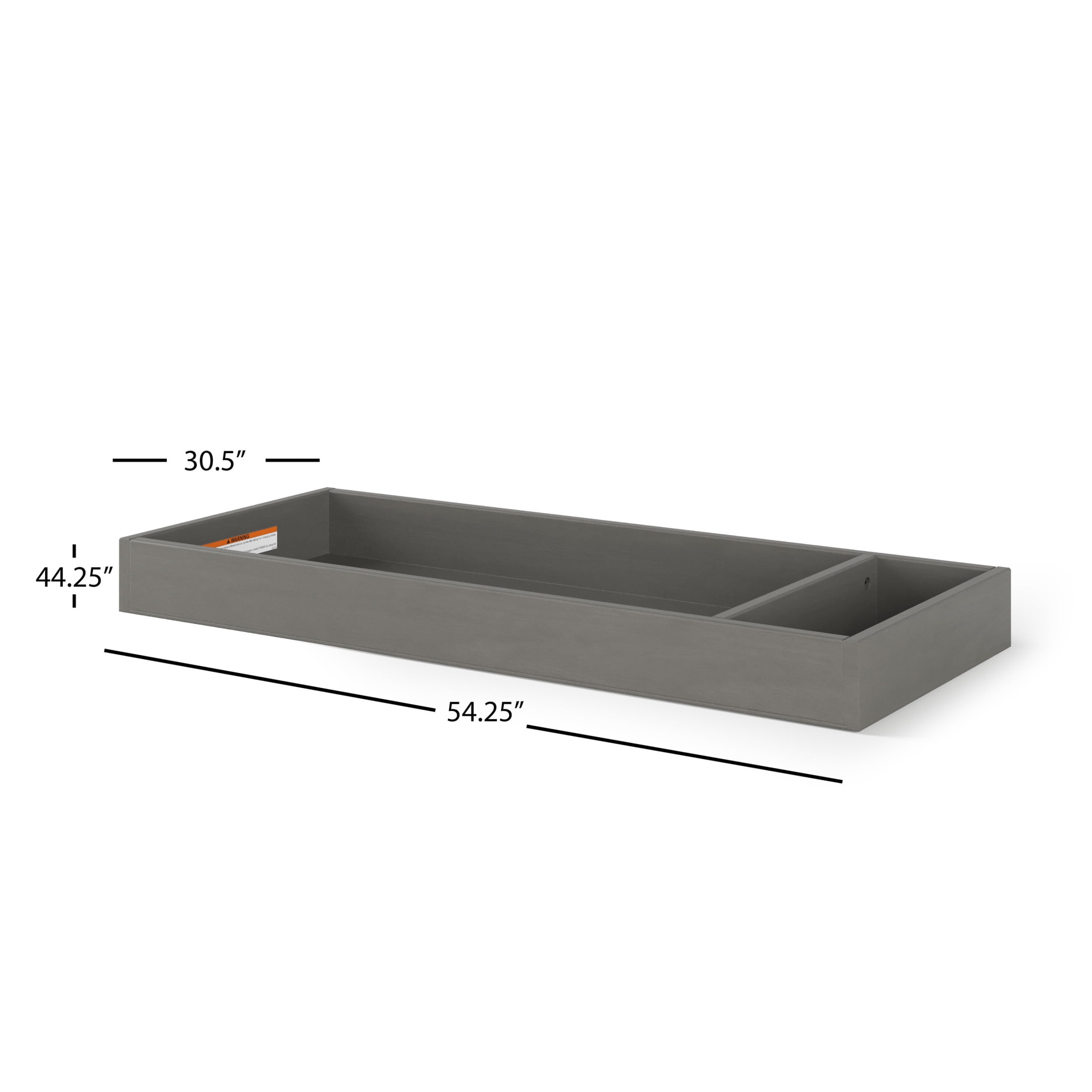 Child Craft Universal Changing Table Topper, Converts Dresser to Changing Surface, Secure Fit, Lunar Gray