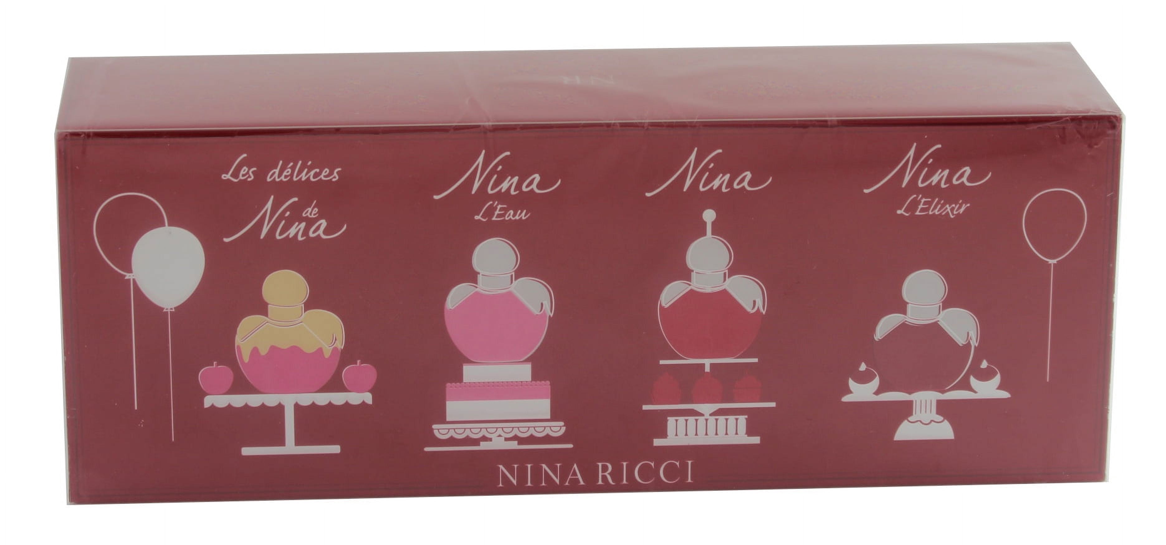 Nina Ricci 4 piece variety miniature gift set for women 4 x 5 ml