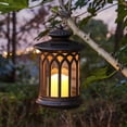 thumbnail image 3 of Round Lantern with Candle Solar Light, 3 of 6