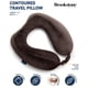 thumbnail image 2 of Almohada de Viaje Brookstone para Cuello con Espuma de Memoria Contorneada Marrón, 2 of 5