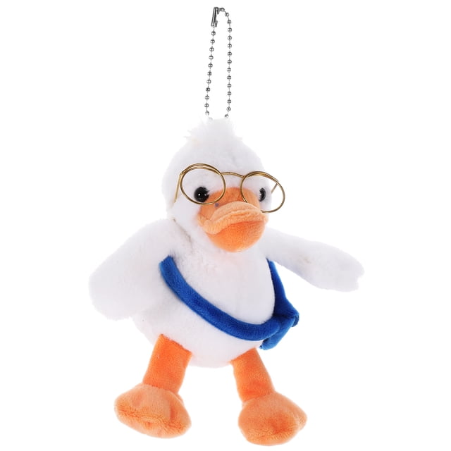Gafas de peluche muñeco de pato colgante bolsa mochila colgante fiesta bolsa de regalos relleno