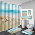thumbnail image 2 of 3D Digital Printing Shower Curtain 4 Pieces For Home / Hotel / Party Decoration 180 * 180cm, 2 of 6
