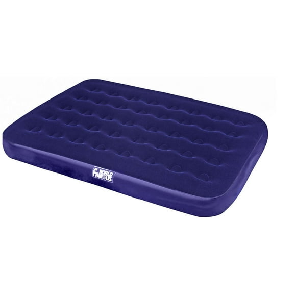 Grand matelas gonflable de World Famous avec haut en velours
