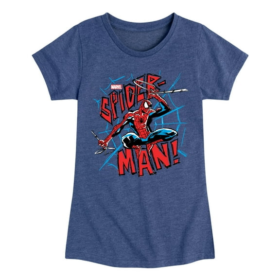 Marvel Spider-Man - Ink - Toddler And Youth Girls Fitted Short Sleeve Graphic T-Shirt