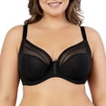 thumbnail image 2 of Shea Full Bust Unlined Plunge Bra, Black, 30G, 2 of 5